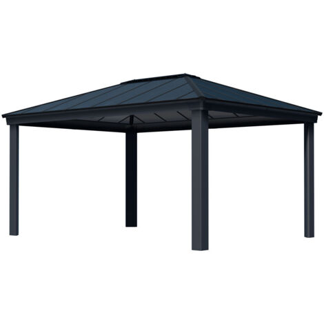Gazebo de jardin 487,5x363,5cm gris - Palram - 706082