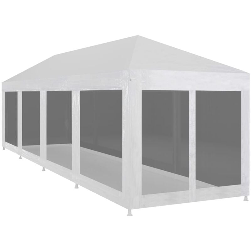 Vidaxl - Tente de réception avec 10 parois en maille 12 x 3 m