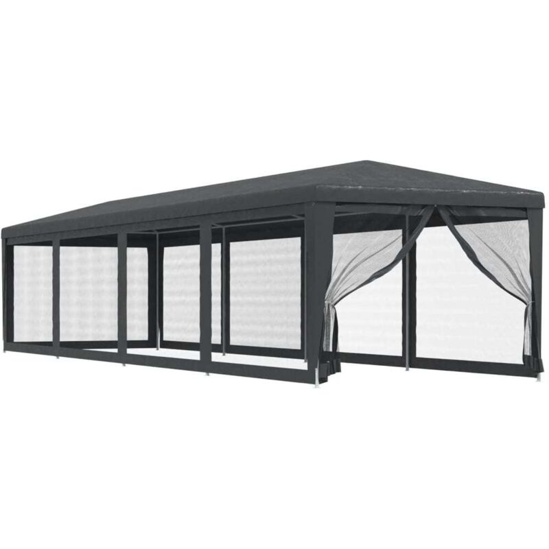 Vidaxl - Tente de fête et 10 parois latérales en maille Anthracite 3x12m