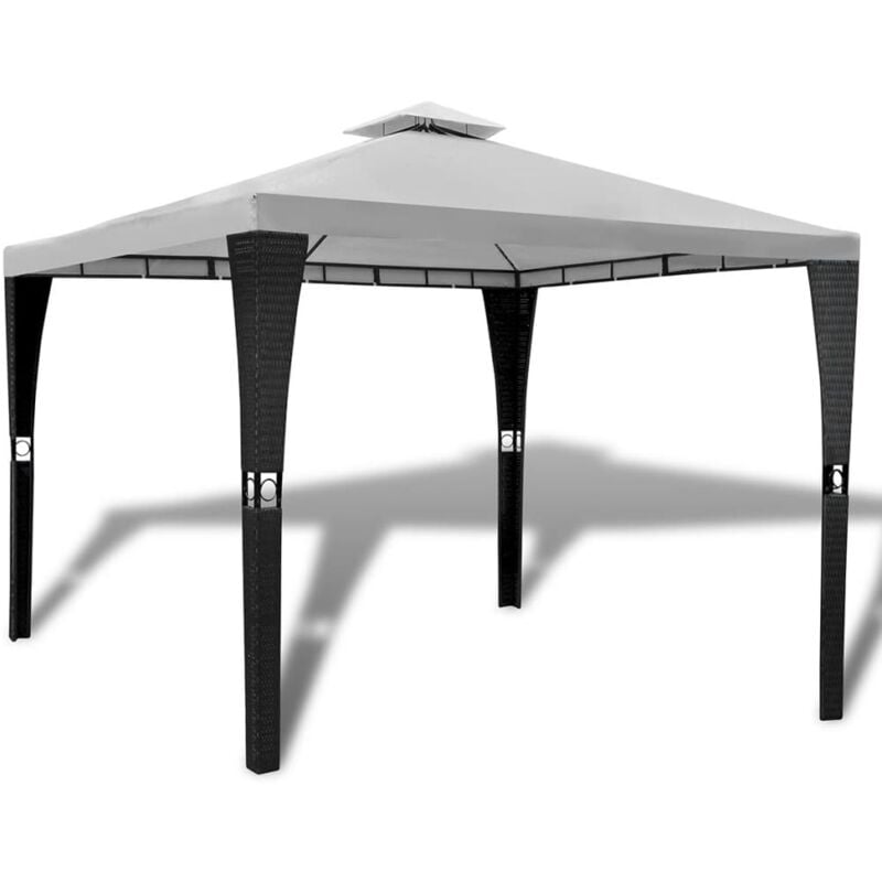 

Cenador con Techo 3x3 m Blanco Crema - Crema - Vidaxl
