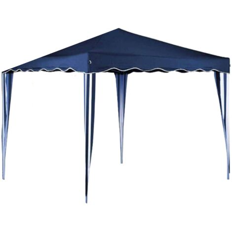 Gazebo en acier et en polyester bleu 3x3 mt marilia