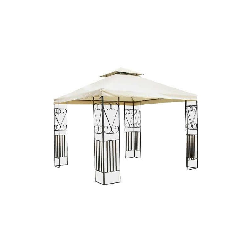 Gardeness - Gazebo en acier et polyester 3x3 mt Raylee