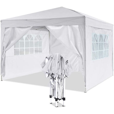 Gazebo Estensibile con Tende Dimensione metri 3x3