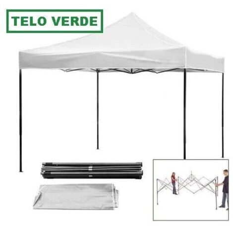 Gazebo Estensibile Vietri 3x3 Metri Colore Verde