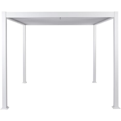 Gazebo FORNOLI Metal 310 cm 310 cm White
