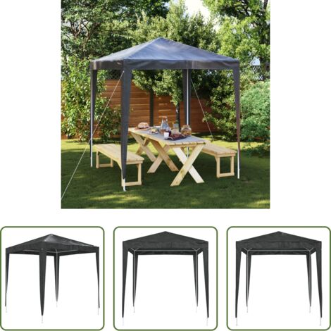 Gazebo -  Gazebo per Feste Professionale 2x2 m Antracite
