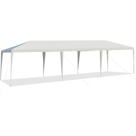 Gazebo impermeabile all’aperto da 3x9m, Tenda per uso intensivo con corde riflettenti per eventi