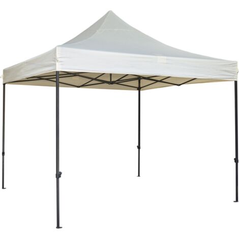 GAZEBO IN ACCIAIO 300X300 cm TIPO PROFESSIONALE - SACCA CON RUOTE - TELO 250gr/MQ