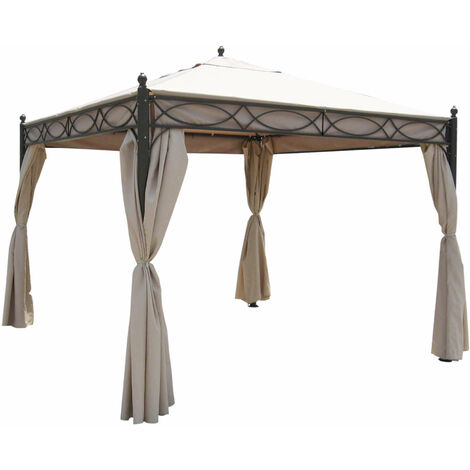 Gazebo in acciaio e poliestere 3x3 mt Cindy
