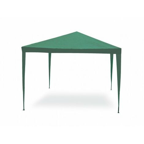 Gazebo leggero 3x4 mt acciaio, telo in PE verde 110 gr/m² Fredi Lica