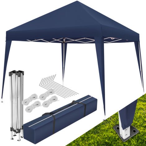 Gazebo Linosa - 3 x 3 m, foldable, water-resistant, UV protection - Folding gazebo, garden gazebo, gazebo - blue