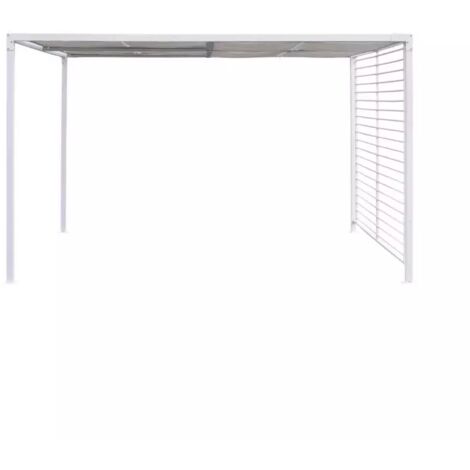 Gazebo mod. Bora misura 3x3.6 mt colore grigio in metallo