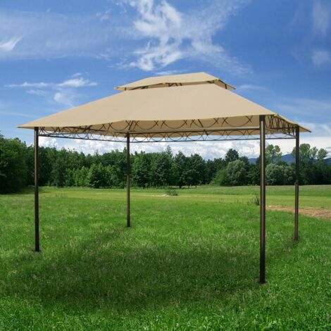 GAZEBO MOD. LUX MT 3X4 ANTRACITE E BEIGE