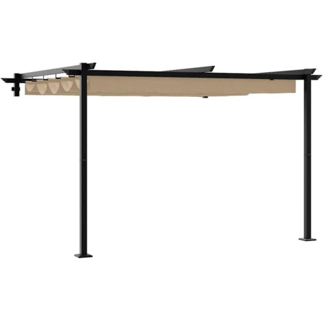 Gazebo mural Taupe Acier CFW884312
