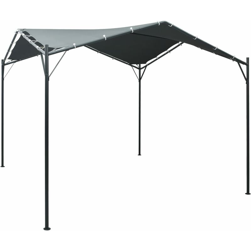 Gazebo Pavilion Tent Canopy 3x3 m Steel Anthracite Vidaxl