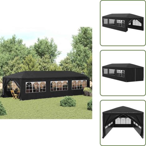 Gazebo per feste - vidaXL Tenda per Feste 3x9 m Antracite - Tenda per esterni