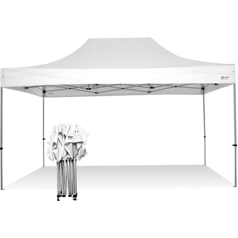 Telo laterale 2x2mt bianco impermeabile ricambio per gazebo richiudibile  2x2mt