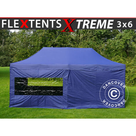 Gazebo pieghevole Gazebo rapido FleXtents Xtreme 50 3x6m Blu