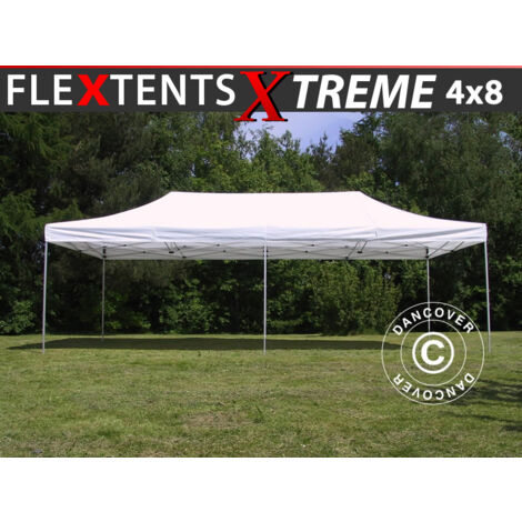 Gazebo pieghevole Gazebo rapido FleXtents Xtreme 50 4x8m Bianco
