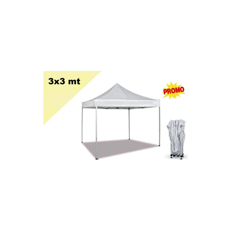 Gazebo pieghevole impermeabile in alluminio 3x3m Colore Champagne