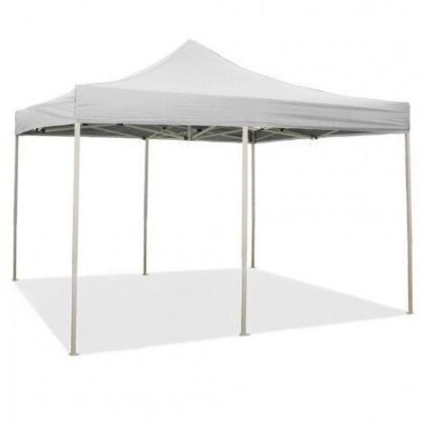 Gazebo Plegable con Cierre 3 x 6 Blanco Cubierto de PVC Impermeable