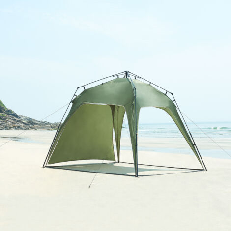 Gazebo pop-up Barendrecht con Illuminazione a LED - Verde pro.tec