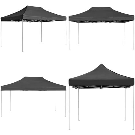 Gazebo Professionale Pieghevole Alluminio 4,5x3 m Antracite - Tenda pieghevole - Tenda alluminio