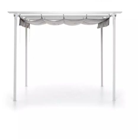 Gazebo Retrattile Mykonos 3x3 Metri Colore Bianco