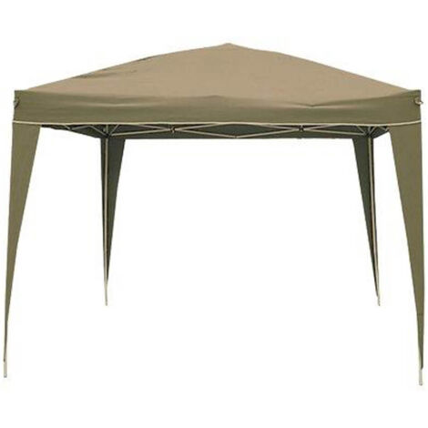 GAZEBO RICHIUDIBILE DOMUS - ACCIAIO/POLY ECRU MT 3X3 - 1 pezzo