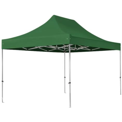 Gazebo Richiudibile Professionale 3x4,5 Verde Cilvani