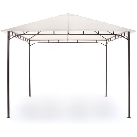 GAZEBO RODI MISURA 3X3 IN METALLO PALO 40X40 COLORE BEIGE M0462-29