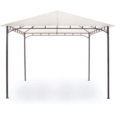 GAZEBO RODI MISURA 3X4 IN METALLO PALO 40X40 COLORE BEIGE M0464-29