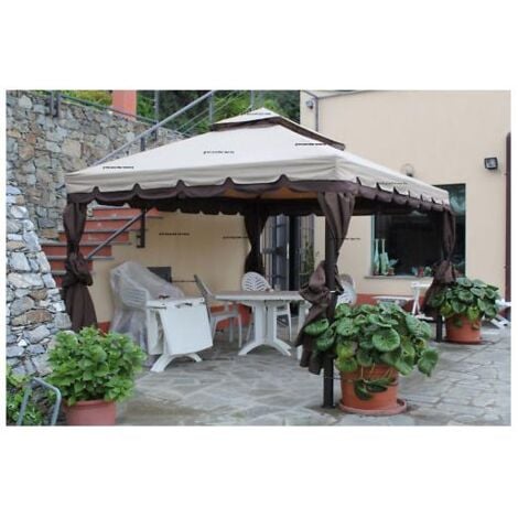 GAZEBO SAHARA ADVENTURE CM. 300X400 MT. 3X4 TOP ECRU' 250 GR/MQ