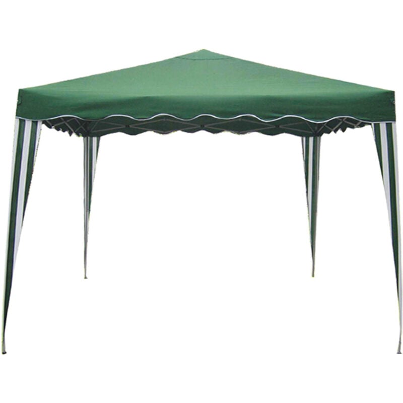 Lifeingarden - Gazebo Sumter mt 2x3 en acier et polye'thyle'ne vert pliant pour jardin exte'rieur