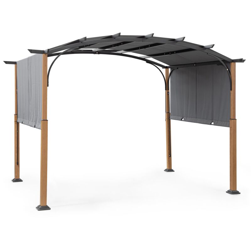 Bizzotto Gazebo Taormina 3,6x3 Naturale antracite