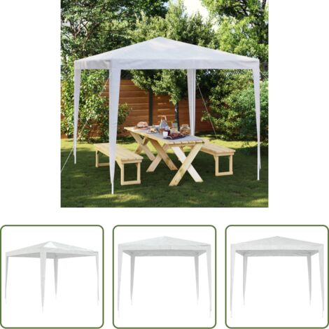 Gazebo -  Tendone per Feste 2,5x2,5 m Bianco