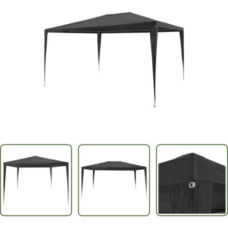 Gazebo -  Tendone per Feste 3x4 m in PE Antracite