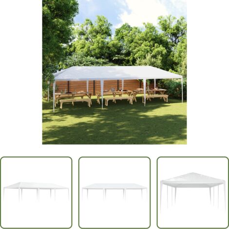 Gazebo -  Tendone per Feste 4x9 m Bianco