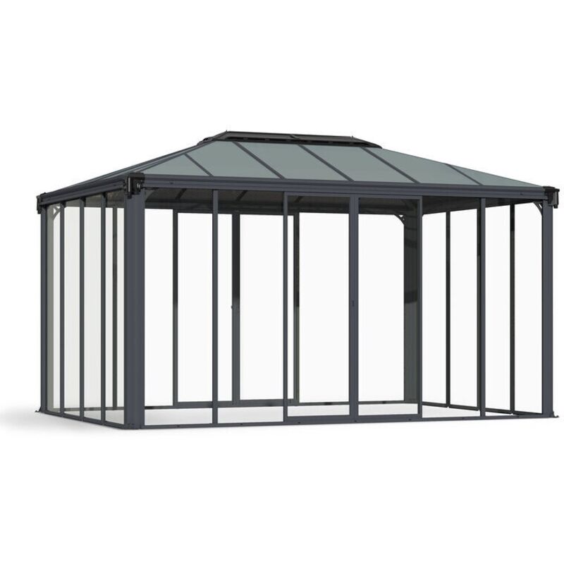 Gazebo fermé 430x295,5cm gris anthracite Palram 705760