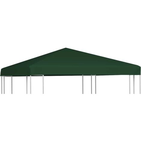 Gazebo Top Cover 310 g/m² 3x3 m Green