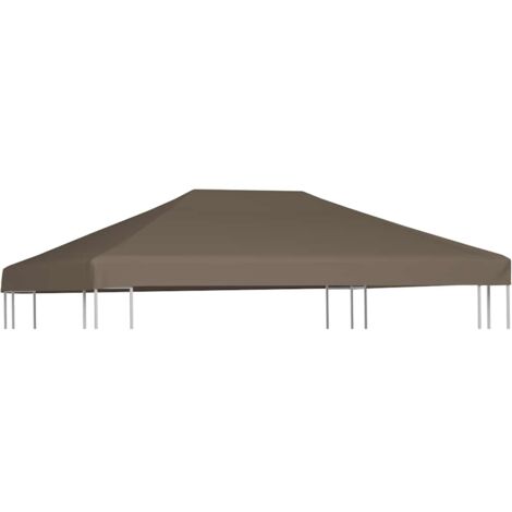 Gazebo Top Cover 310 g/m² 3x4 m Taupe