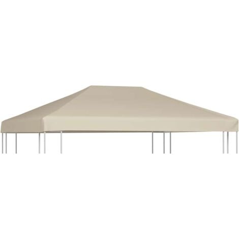 Gazebo Top Cover 310 g/m² 4x3 m Brown