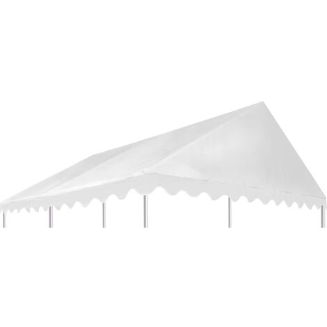 Gazebo Top Cover PVC 500 g/m² 3x4 m White