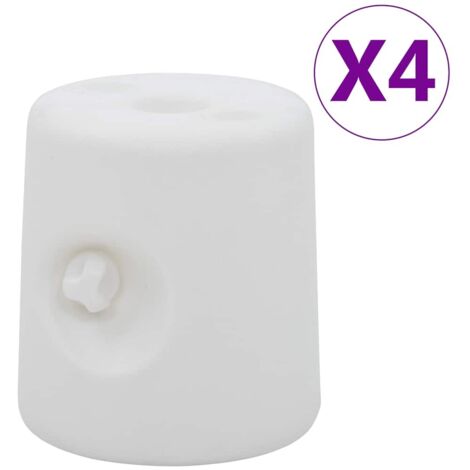 Gazebo Weights 4 pcs PE White vidaXL