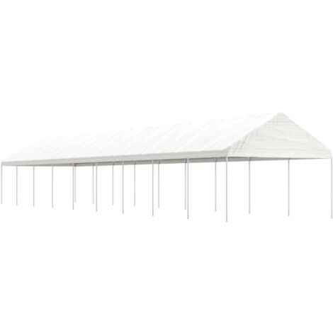 Gazebo with Roof White 20.07x4.08x3.22 m Polyethylene vidaXL