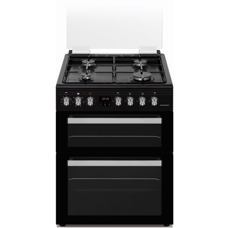 SCG6DOB Schneider Gazinière 4 foyers gaz + 1 four multifonction convection naturelle