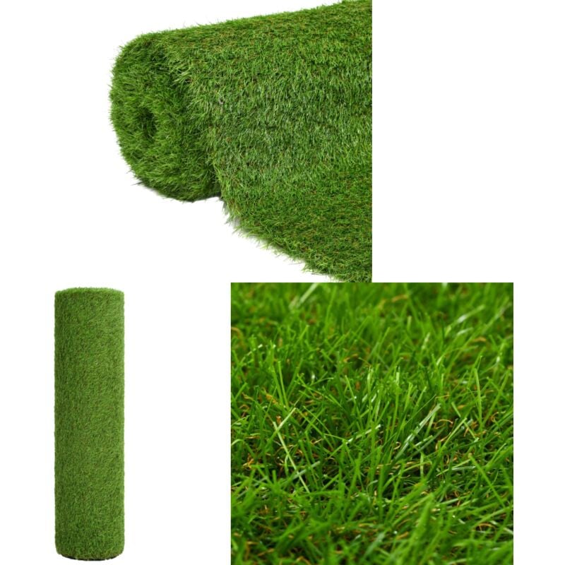 Gazon artificiel 1x15 m/30 mm Vert - Gazon Artificiel - Pelouse Synthétique - Gazon Vert - Gazon Extérieur - Décoration Jardin - Home & Living