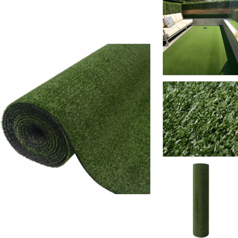Gazon artificiel 7/9 mm 1x10 m Vert - Gazon Artificiel - Herbe Synthétique - Gazon Faux - Décoration Extérieur - Jardin