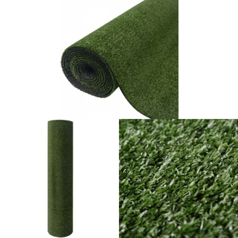 Gazon artificiel 7/9 mm 1x20 m Vert - Gazon Artificiel - Herbe Synthétique - Gazon Faux - Décoration Extérieur - Jardin - Home & Living