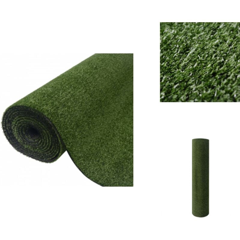 Gazon artificiel 7/9 mm 1x8 m Vert - Gazon Artificiel - Herbe Synthétique - Gazon Faux - Décoration Extérieur - Jardin